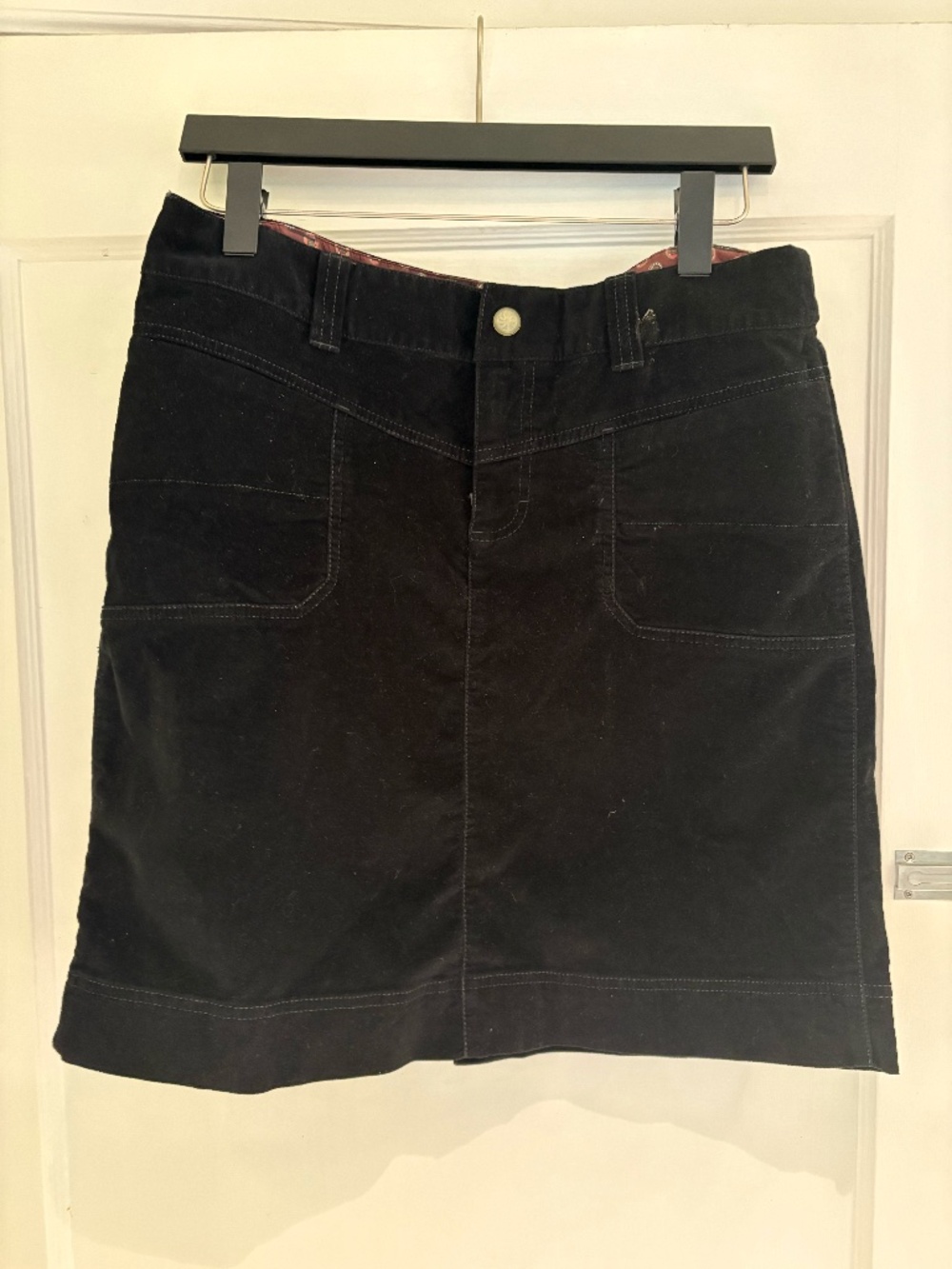 Athleta Cotton Velvet Skirt size 12